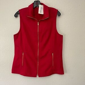 Meaneor Red Vest Size Medium NWT